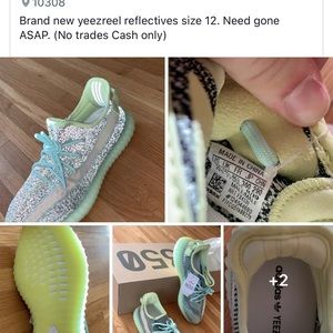 yeezeel brand new reflective